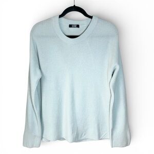 Gobi Women’s Fine Mongolian Cashmere Crew Neck Sweater Light Blue Size Small